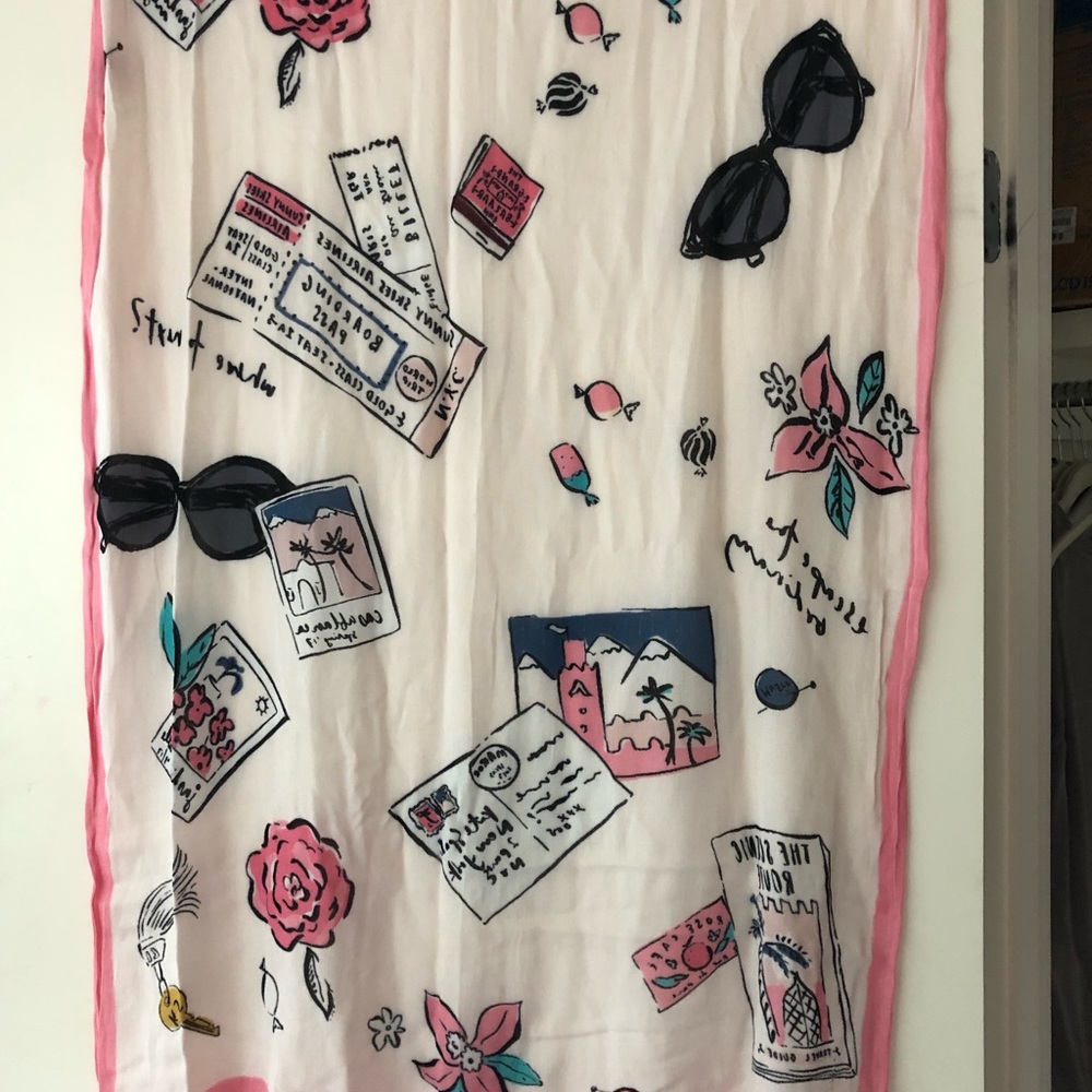 Kate Spade New York Travel Scrapbook Scarf